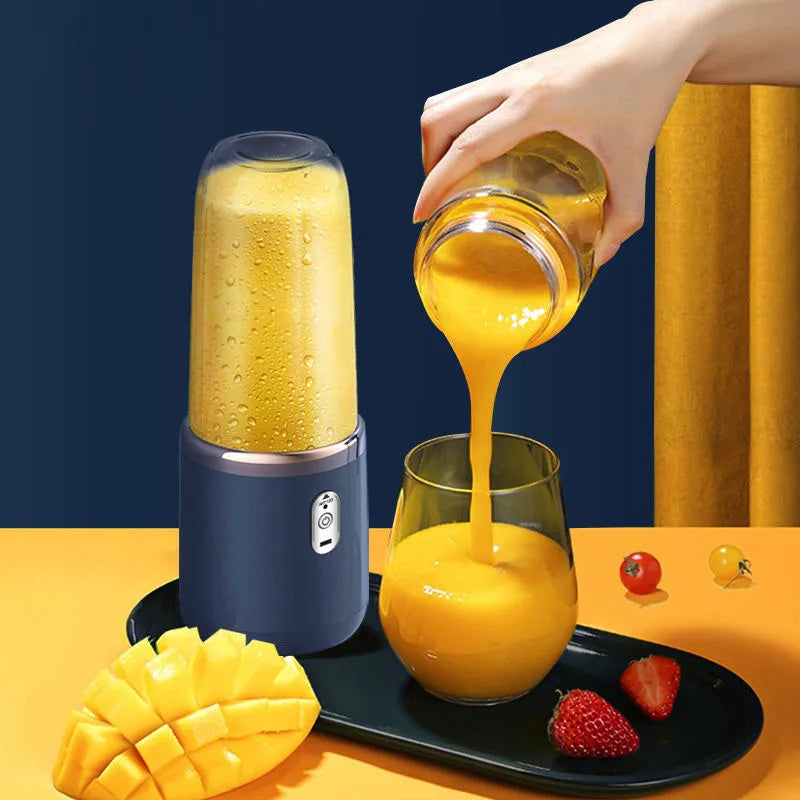 Frullatore Portatile USB 400ml – Mini Blender Elettrico per Frutta e Smoothie