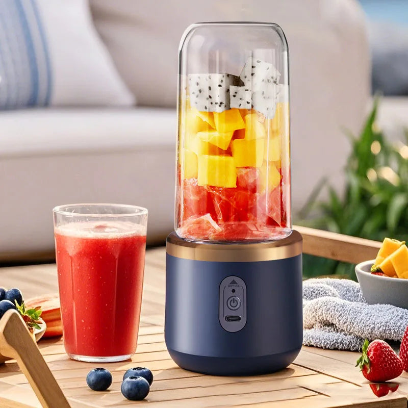 Frullatore Portatile USB 400ml – Mini Blender Elettrico per Frutta e Smoothie