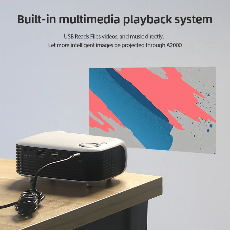 Mini Proiettore Portatile – Trasforma Casa in Cinema